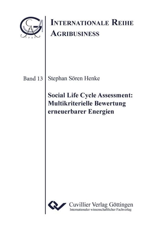 Produktbild: Social Life Cycle Assessment