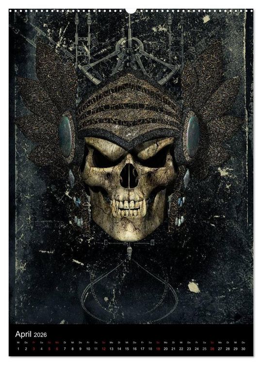 Produktbild: S.O.D. - Skulls Of Death Vol. I - Totenkopf Artworks (hochwertiger Premium Wandkalender 2026 DIN A2 hoch), Kunstdruck in Hochglanz
