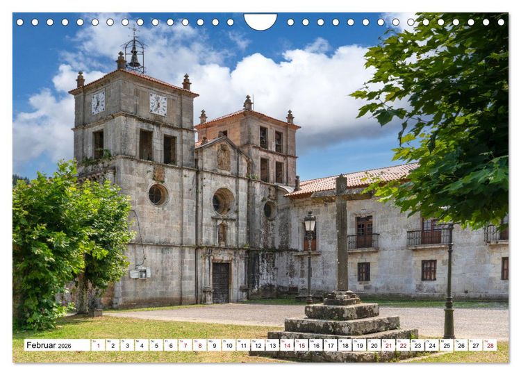 Produktbild: Unterwegs - Camino Primitivo. Zu Fu&szlig; auf der &auml;ltesten Route des Jakobsweges (Wandkalender 2026 DIN A4 quer), CALVENDO Monatskalender
