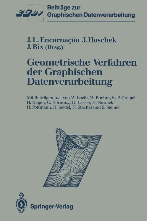 Produktbild: Geometrische Verfahren der Graphischen Datenverarbeitung