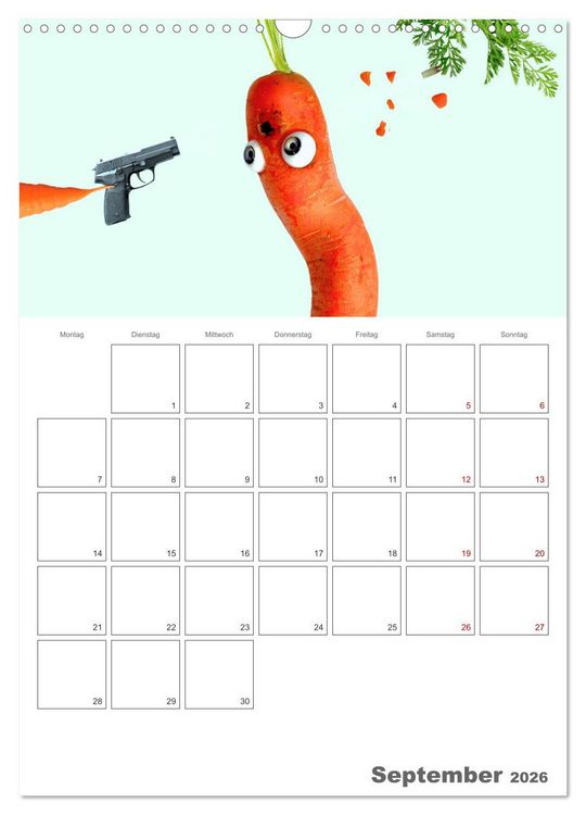 Produktbild: Mord in der Gem&uuml;sek&uuml;che (Wandkalender 2026 DIN A3 hoch), CALVENDO Monatskalender