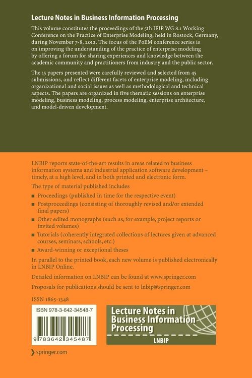 Produktbild: The Practice of Enterprise Modeling