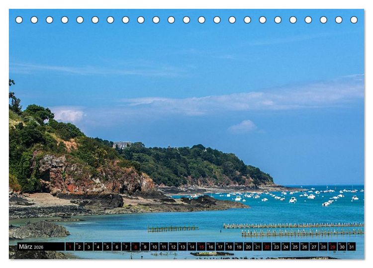 Produktbild: Traumhafte Bretagne (Tischkalender 2026 DIN A5 quer), CALVENDO Monatskalender