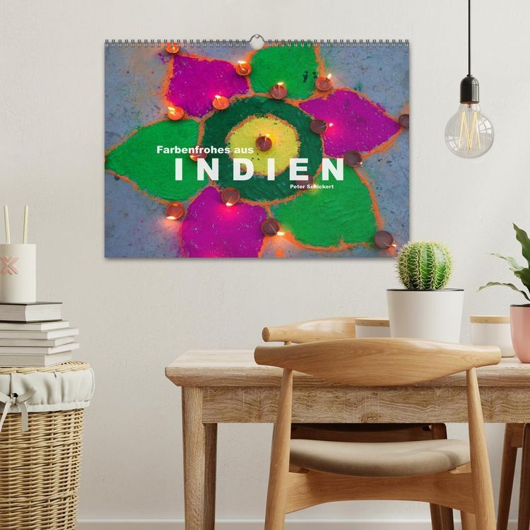 Produktbild: Farbenfrohes aus Indien (Wandkalender 2026 DIN A3 quer), CALVENDO Monatskalender