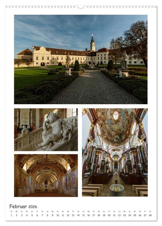 Produktbild: Stifte und Kl&ouml;ster in &Ouml;sterreich (hochwertiger Premium Wandkalender 2026 DIN A2 hoch), Kunstdruck in Hochglanz