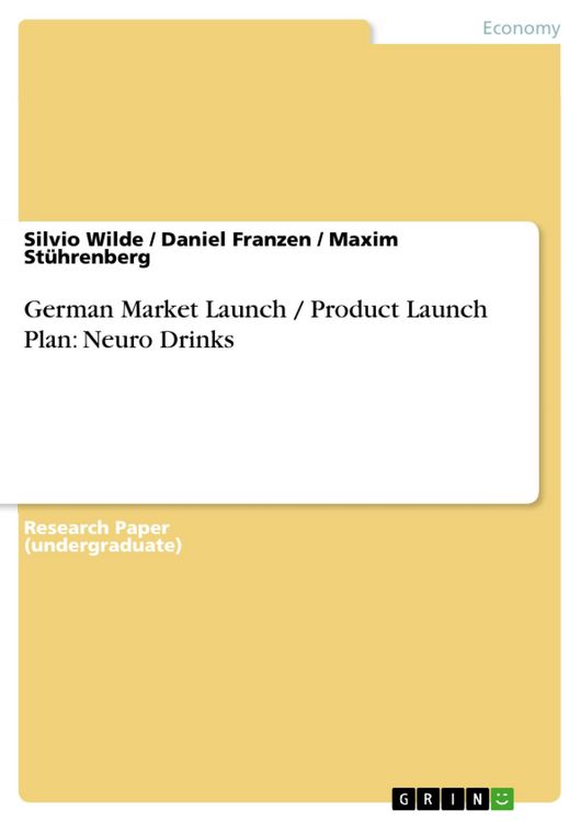 Produktbild: German Market Launch / Product Launch Plan: Neuro Drinks