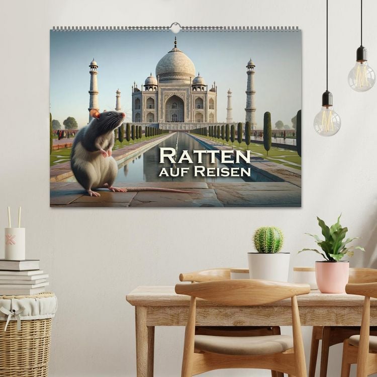 Produktbild: Ratten auf Reisen (Wandkalender 2026 DIN A2 quer), CALVENDO Monatskalender