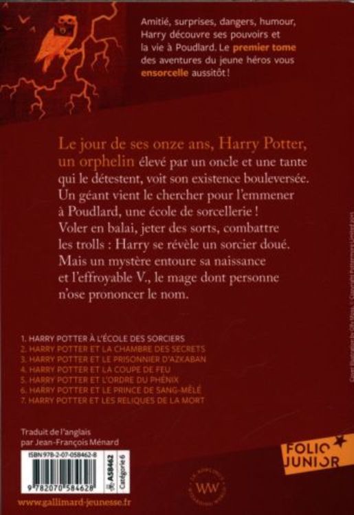 Rowling, J: Harry Potter 1 / école des sorciers