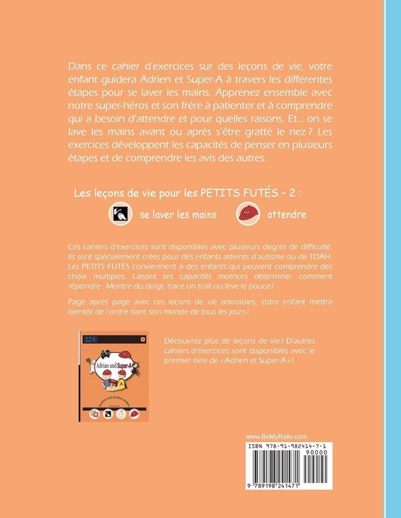 Produktbild: LES PETITS FUT&Eacute;S Se laver et attendre avec Adrien et Super-A