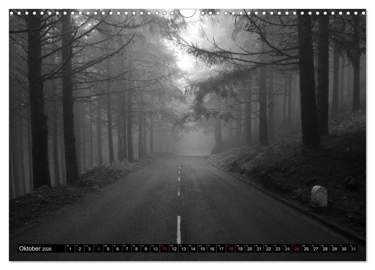 Produktbild: Stille Momente in Schwarz-Weiss (Wandkalender 2026 DIN A3 quer), CALVENDO Monatskalender