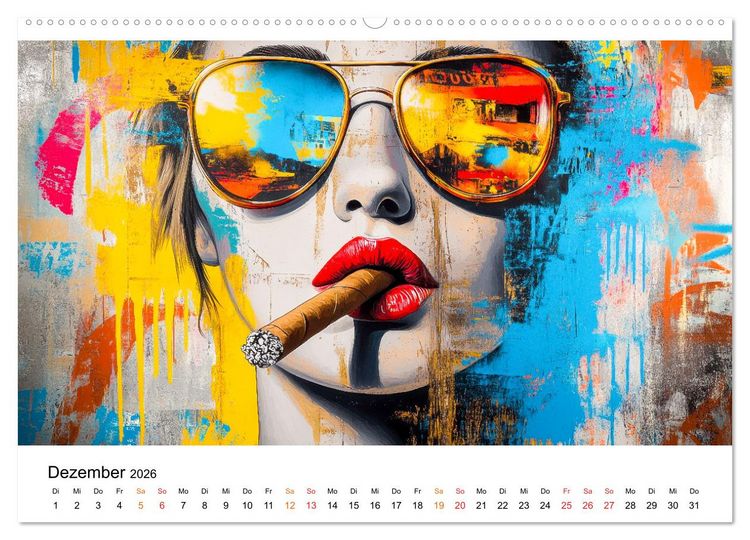 Produktbild: Graffiti & Street Art - Kunstwerke der Stra&szlig;e (hochwertiger Premium Wandkalender 2026 DIN A2 quer), Kunstdruck in Hochglanz