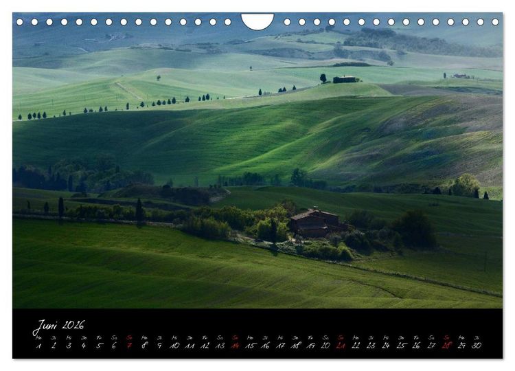 Produktbild: Licht der Toscana (Wandkalender 2026 DIN A4 quer), CALVENDO Monatskalender