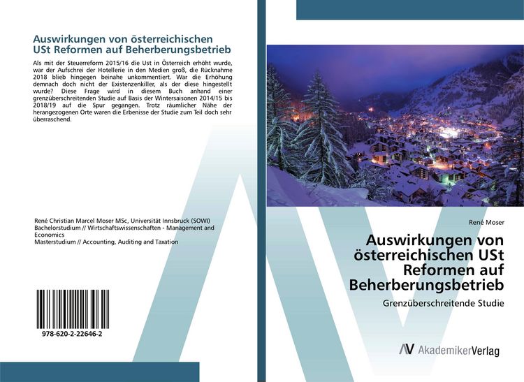 Produktbild: Auswirkungen von &ouml;sterreichischen USt Reformen auf Beherberungsbetrieb