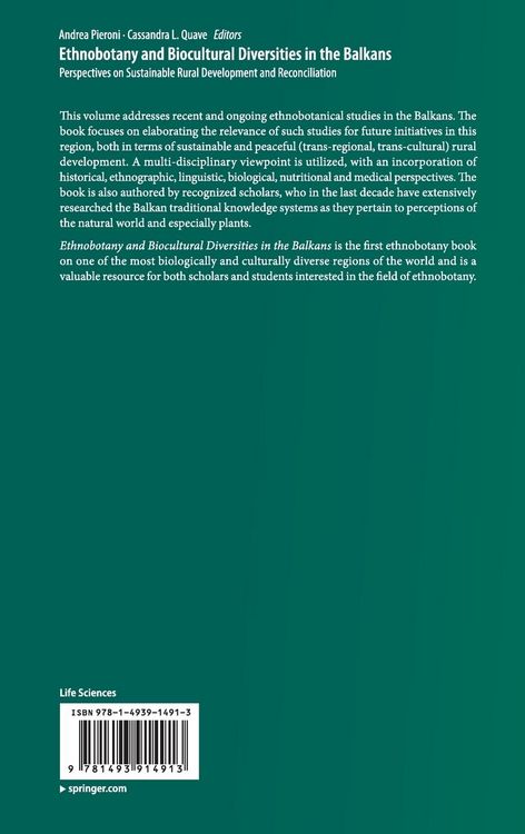 Produktbild: Ethnobotany and Biocultural Diversities in the Balkans