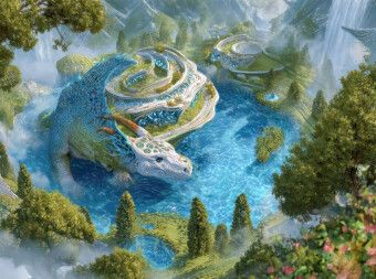Produktbild: CALVENDO Puzzle Fantasiekreaturen am Wasser | 2000 Teile Lege-Gr&ouml;&szlig;e 90x67cm Foto-Puzzle f&uuml;r gl&uuml;ckliche Stunden