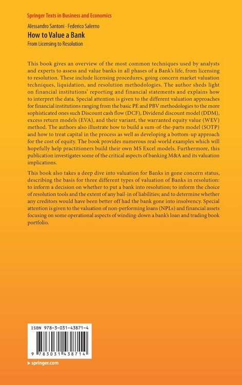 Produktbild: How to Value a Bank