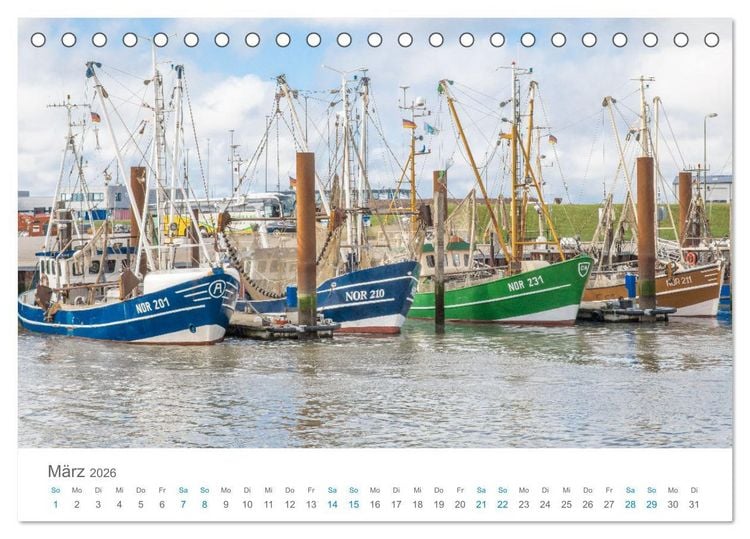 Produktbild: Moin Norden-Norddeich (Tischkalender 2026 DIN A5 quer), CALVENDO Monatskalender