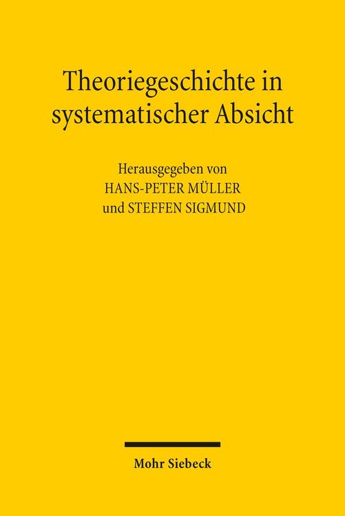 Produktbild: Theoriegeschichte in systematischer Absicht