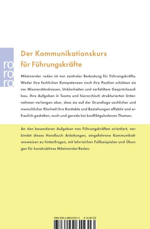 Produktbild: Kommunikationspsychologie f&uuml;r F&uuml;hrungskr&auml;fte