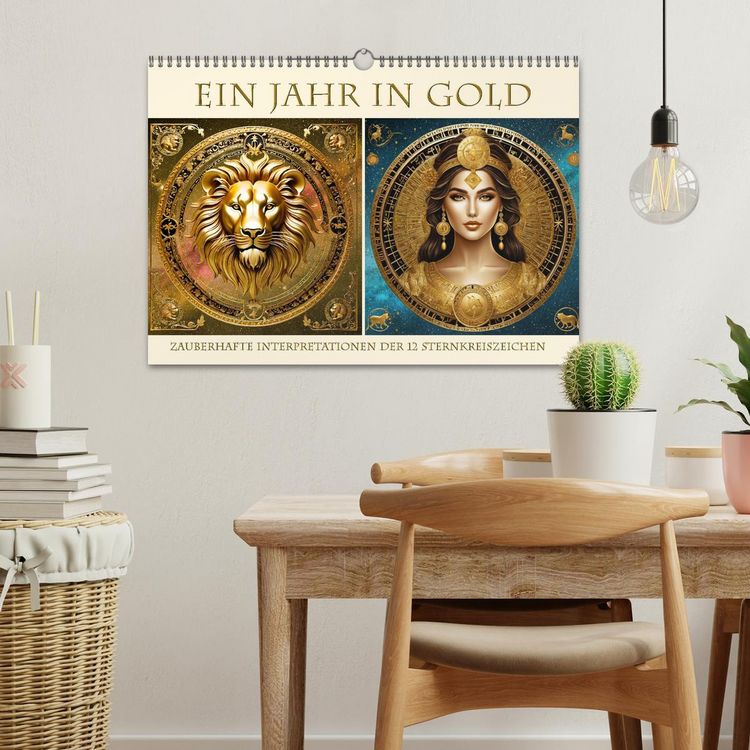 Produktbild: Ein Jahr in Gold (Wandkalender 2026 DIN A3 quer), CALVENDO Monatskalender