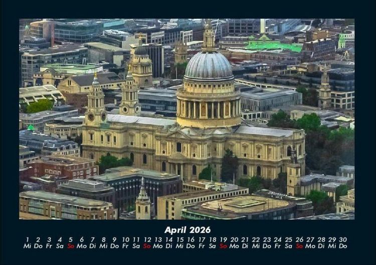 Produktbild: London 2026 Fotokalender DIN A4