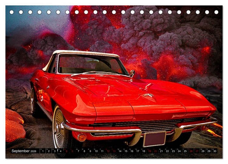 Produktbild: American Classic Cars (Tischkalender 2026 DIN A5 quer), CALVENDO Monatskalender