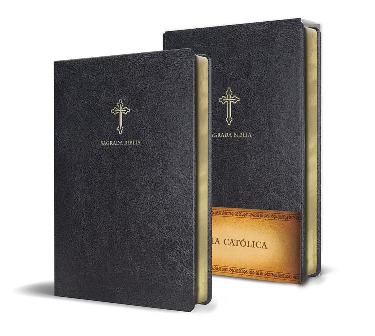 Produktbild: Biblia Cat&oacute;lica En Espa&ntilde;ol. S&iacute;mil Piel Negro, Tama&ntilde;o Peque&ntilde;o / Catholic Bible. Spanish-Language, Leathersoft, Black, Compact
