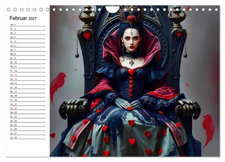 Produktbild: Geheimnisvolle Frauenportr&auml;ts (Wandkalender 2027 DIN A4 quer), CALVENDO Monatskalender