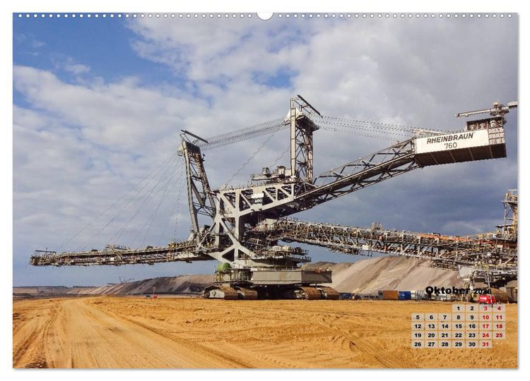 Produktbild: Giganten im Tagebau Garzweiler II (Wandkalender 2026 DIN A2 quer), CALVENDO Monatskalender