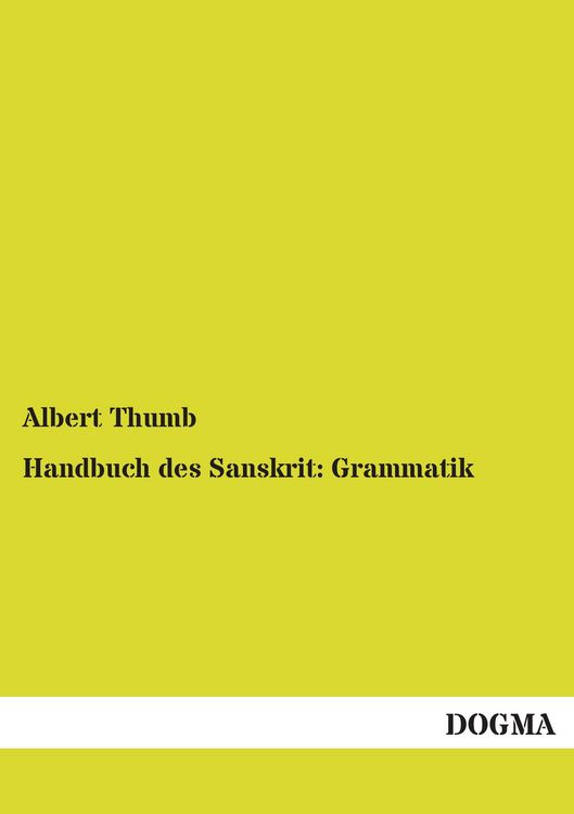 Produktbild: Handbuch des Sanskrit: Grammatik