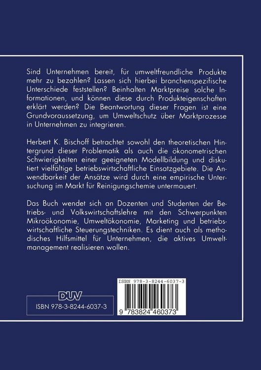 Produktbild: Umwelt&ouml;konomie