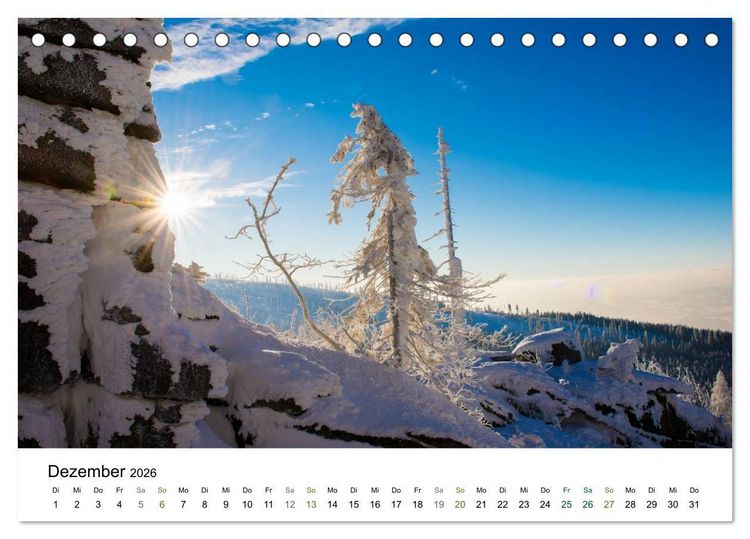 Produktbild: Traumlandschaften im Bayrischen Wald (Tischkalender 2026 DIN A5 quer), CALVENDO Monatskalender