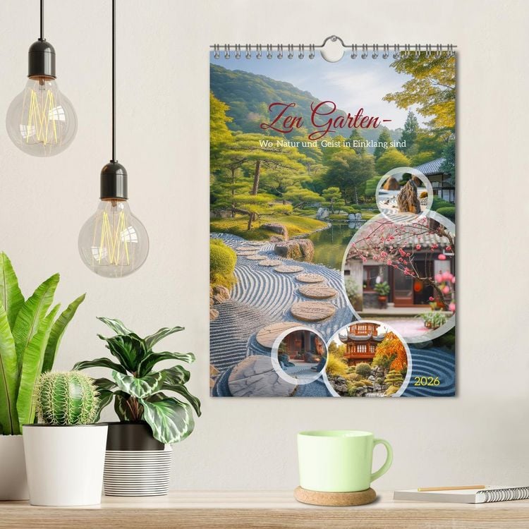 Produktbild: Zen Garten - Wo Natur und Geist in Einklang sind (Wandkalender 2026 DIN A4 hoch), CALVENDO Monatskalender
