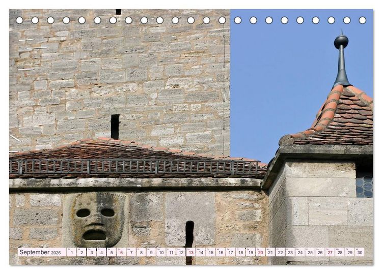Produktbild: Romantisches Rothenburg ob der Tauber (Tischkalender 2026 DIN A5 quer), CALVENDO Monatskalender