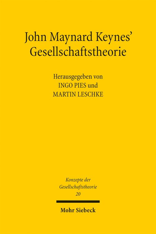 Produktbild: John Maynard Keynes' Gesellschaftstheorie