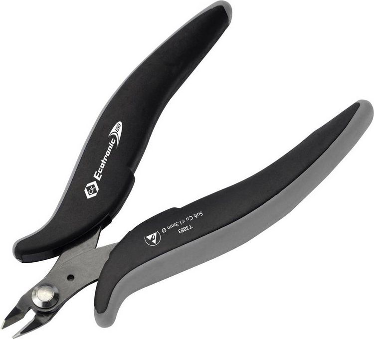 Produktbild: C.K Ecotronic T3883 ESD Printzange ohne Facette 132mm