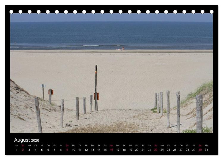 Produktbild: Texel, eine Perle Hollands (Tischkalender 2026 DIN A5 quer), CALVENDO Monatskalender