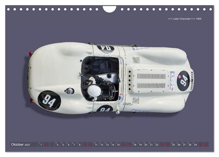Produktbild: Two-Seater Racing Cars 1950-1960 (Wandkalender 2027 DIN A4 quer), CALVENDO Monatskalender