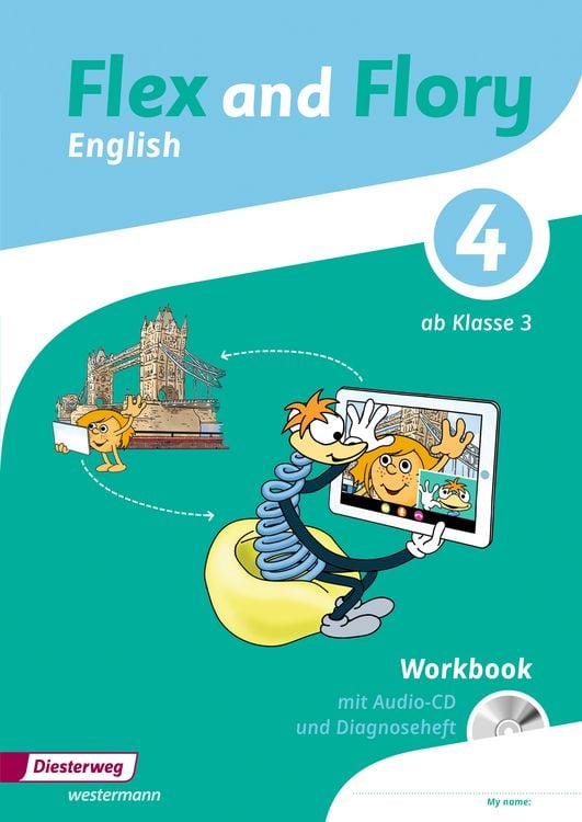 Produktbild: Flex and Flory 3-4. Workbook 4 mit Sch&uuml;ler-Audio-CD und Diagnoseheft