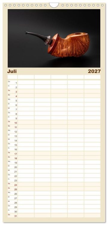 Produktbild: Familienplaner 2027 - Pfeifenwelten mit 5 Spalten (Wandkalender, 21 x 45 cm) CALVENDO