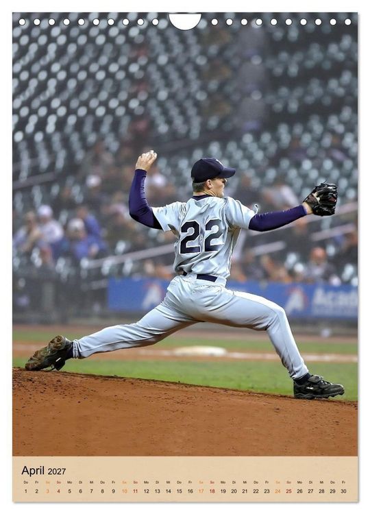 Produktbild: Baseball Power (Wandkalender 2027 DIN A4 hoch), CALVENDO Monatskalender