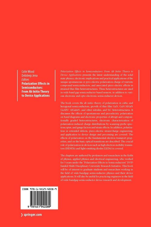 Produktbild: Polarization Effects in Semiconductors