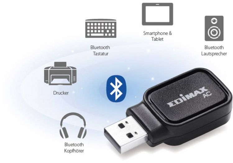 Produktbild: EDIMAX EW-7611UCB WLAN Stick USB 2.0, Bluetooth&reg;