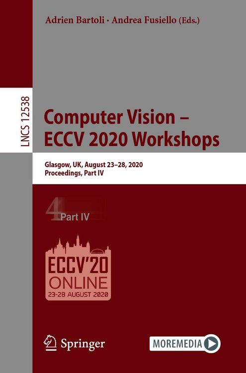 Produktbild: Computer Vision - ECCV 2020 Workshops