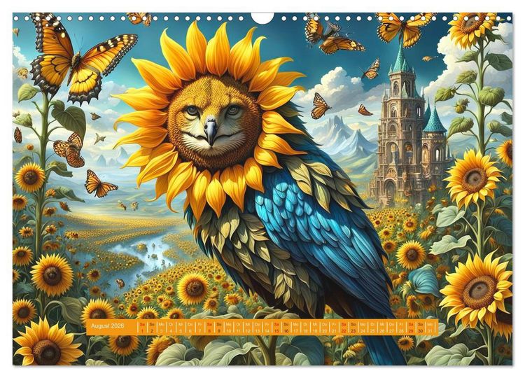 Produktbild: Verborgene Welten: Arkanum der mystischen Tierwesen (Wandkalender 2026 DIN A3 quer), CALVENDO Monatskalender