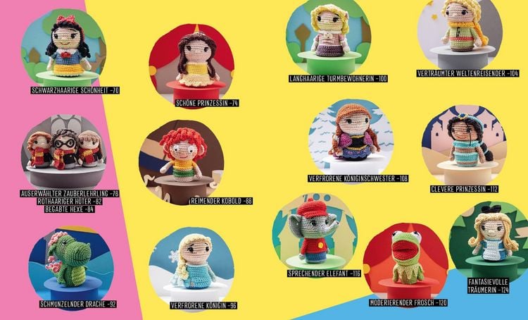Produktbild: Helden der Kindheit & mehr &ndash; Die s&uuml;&szlig;e Amigurumi-Sammlung f&uuml;r Disney-Fans