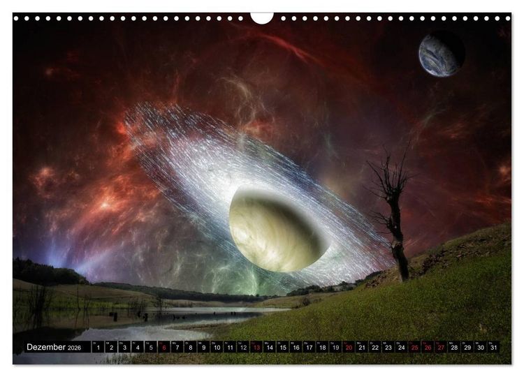 Produktbild: Ansichten des Weltraums (Wandkalender 2026 DIN A3 quer), CALVENDO Monatskalender