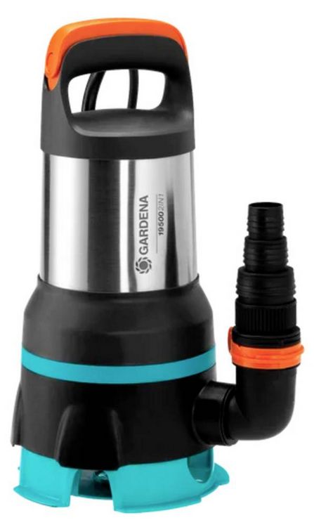 Produktbild: GARDENA 09049-61 19500 Aquasensor Schmutzwasser-Tauchpumpe 19.500 l/h 9.7m