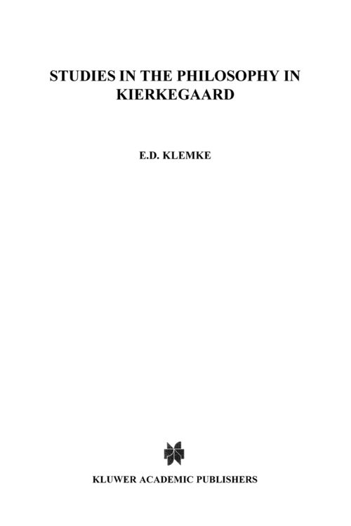 Produktbild: Studies in the Philosophy of Kierkegaard