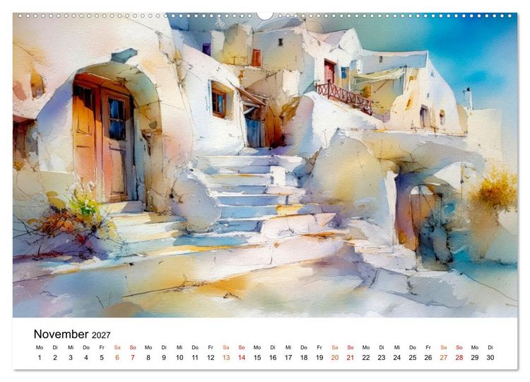 Produktbild: Mediterraner Glanz (Wandkalender 2027 DIN A2 quer), CALVENDO Monatskalender